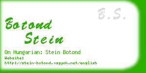 botond stein business card